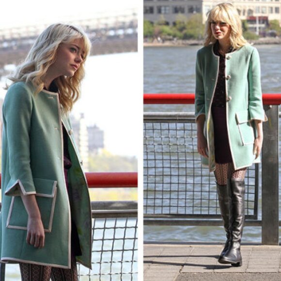 Pink Martini Wool-Blend Duster Coat – Retro Charm - Picture 4 of 4